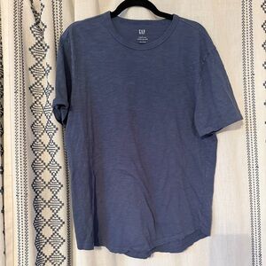 GAP Men's Slate Blue Short-Sleeve Crewneck T-Shirt